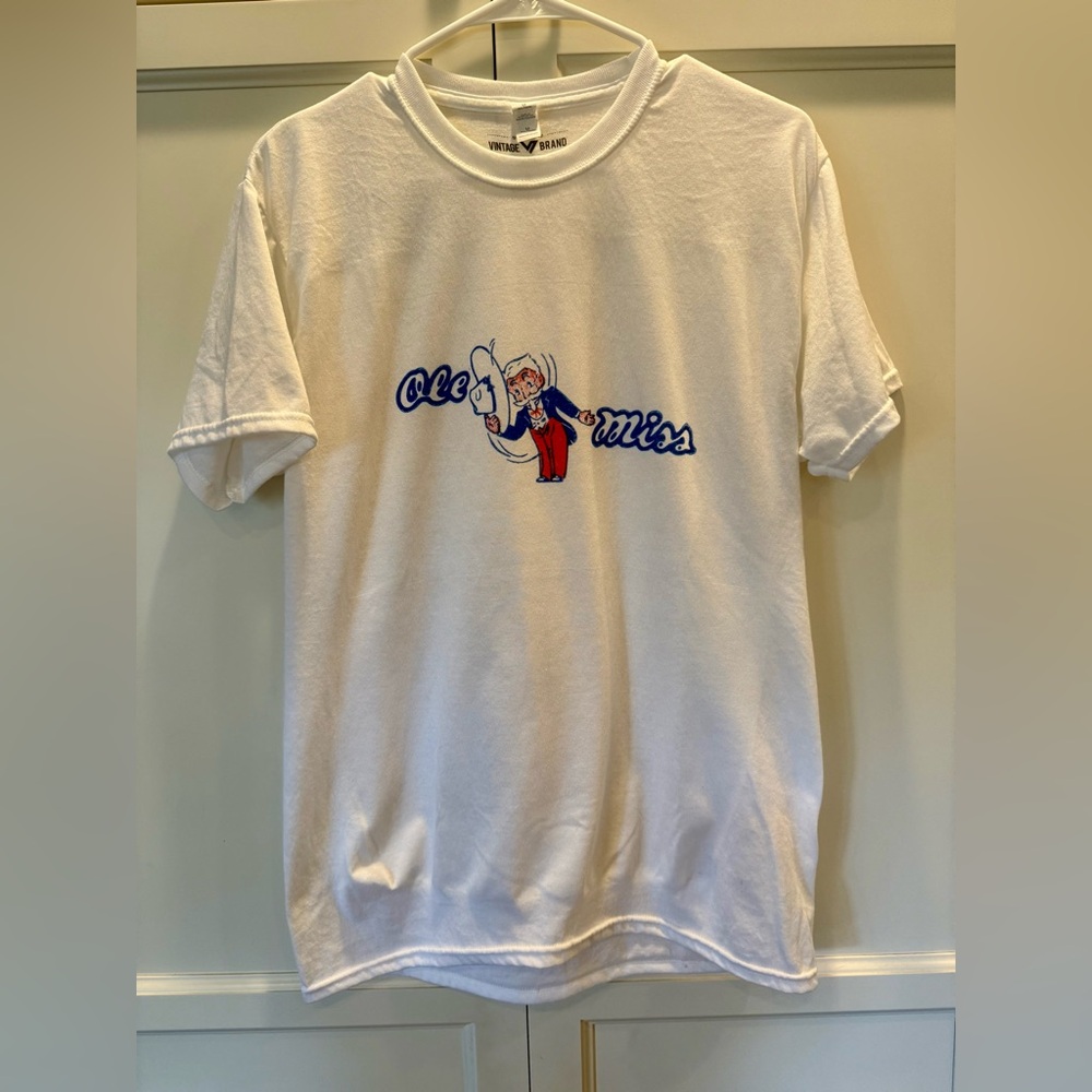 Ole Miss White Graphic Tee